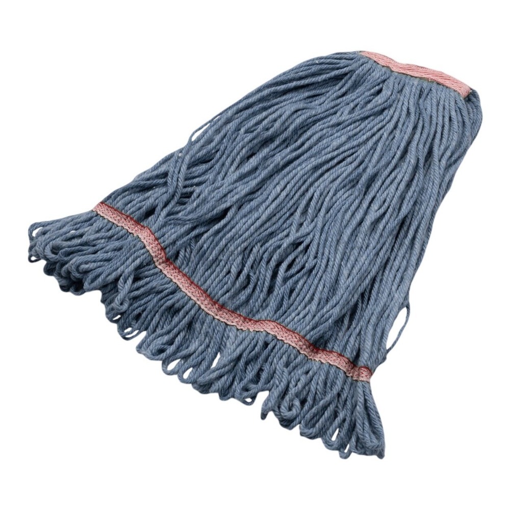 Sparta 4-Ply LG NBND Am Blue Blend Anti-Microbial Cleaning Mop Looped-End Blue